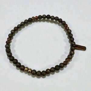 2010 Erin Gray Boho Rustic Brown Beaded Bracelet